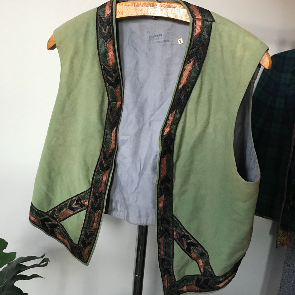 Vintage embroidered vest